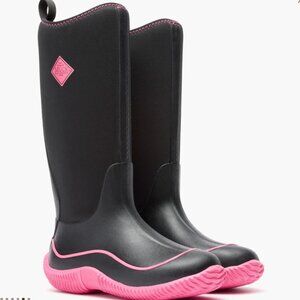 MUCK Hale Waterproof Neoprene All Weather Boot Black Hot Pink Sz 9